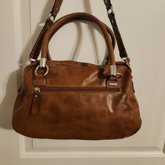Liz Claiborne Brown Leather Bag Y2K Vintage - Picture 2 of 4